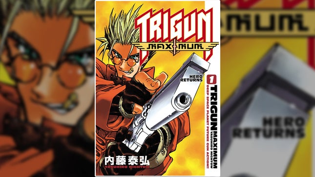Trigun's first manga volume cover image. 